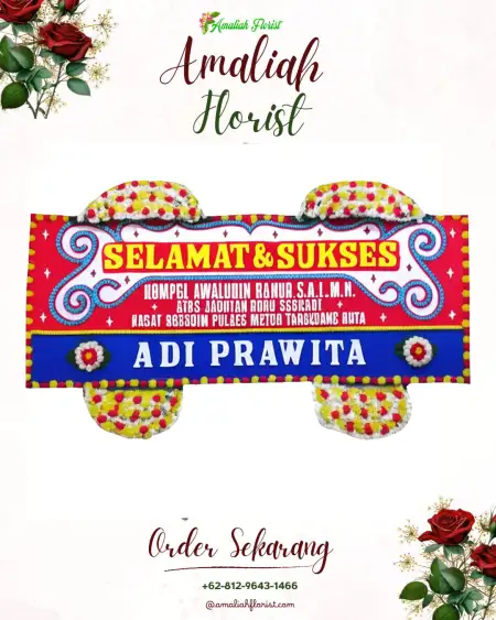 Papan Bunga Ucapan Selamat Kadiwono